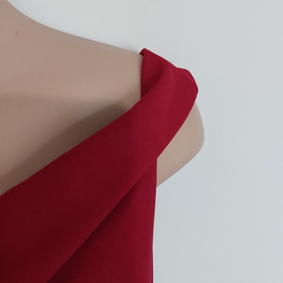 JS Collections Red Above Knee Formal Dress sz 8 - Picture 4 of 9